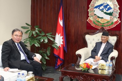  प्रधानमन्त्री ओली र विश्व बैंक प्रमुखबीच विकासमा सहकार्य गर्ने विषयमा छलफल 